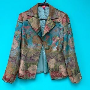 Women’s eye mix printed blazer